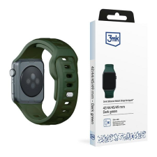 3MK szilikon óraszíj Apple Watch 42/44/45/49mm - sötétzöld okosóra kellék