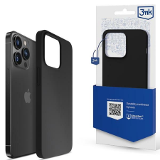 3MK Szilikon tok iPhone 14 Pro Max 6,7&quot; fekete tok és táska