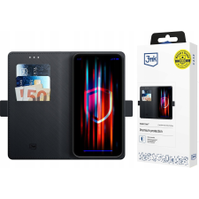 3MK Wallet Case Samsung Galaxy S25 Flip Tok - Fekete (5903108615136) tok és táska
