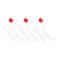  3PACK fehér HUGO zokni (50541597 100) M
