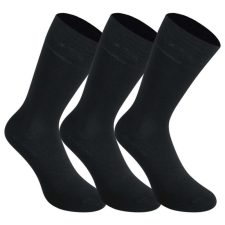 3PACK fekete bambusz hosszú Styx zokni (3HB960) M férfi zokni