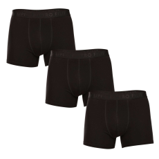  3PACK fekete Pietro Filipi férfi boxeralsó (3BCL001) M