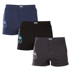  3PACK férfi bő szárú boxeralsók Andrie többszínű (PS 5852) L