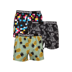  3PACK Férfi bő szárú boxeralsók Horsefeathers Frazier Bundle 4 (AM096F) L
