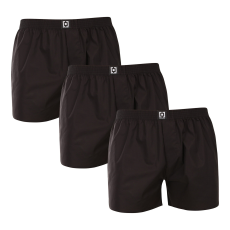  3PACK Férfi bő szárú boxeralsók Horsefeathers Manny fekete (AM165A) M