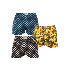 3PACK férfi bő szárú boxeralsók Styx art klasszikus gumipánt többszínű (3A15901) S férfi alsó