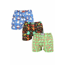 3PACK férfi bő szárú boxeralsók Styx art klasszikus gumipánt többszínű (3A17134) M férfi alsó