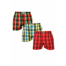 3PACK férfi bő szárú boxeralsók Styx klasszikus gumipánt többszínű (3A093138) L férfi alsó