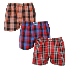 3PACK férfi bő szárú boxeralsók Styx klasszikus gumipánt többszínű (3A102327) L férfi alsó