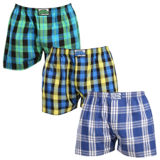 3PACK férfi bő szárú boxeralsók Styx klasszikus gumipánt többszínű (3A103890) XXL férfi alsó
