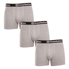  3PACK Férfi boxeralsó Horsefeathers Dynasty heather gray (AM067C) M