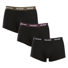 3PACK Férfi boxeralsó HUGO fekete (50517878 988) L