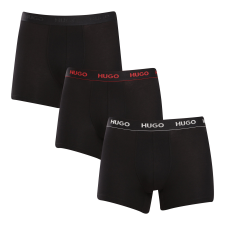 3PACK Férfi boxeralsó HUGO fekete (50517886 991) XL férfi alsó