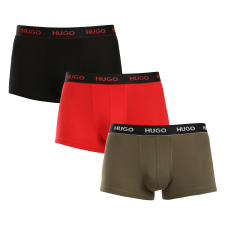 3PACK Férfi boxeralsó HUGO többszínű (50517878 985) XL férfi alsó