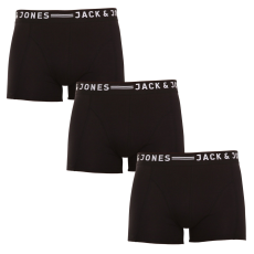 3PACK Férfi boxeralsó Jack and Jones fekete (12081832 - black/black) M