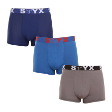  3PACK férfi boxeralsó Styx sportos gumipánt többszínben (G9676863) L férfi alsó