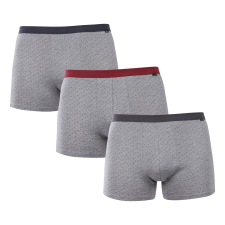 3PACK férfi boxeralsók Andrie szürke (PS 5702) M férfi alsó