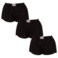 3PACK női bő szárú boxeralsók Styx klasszikus gumipánt fekete (3K0960) XL női alsó