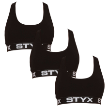 3PACK női melltartó Styx sport fekete (3IP0960) S melltartó