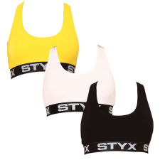 3PACK női sportmelltartóStyx többszínű (3IP09018) M melltartó