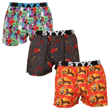 3PACK Tarka Férfi boxeralsó art Styx sport gumi (3B15245) L férfi alsó