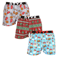 3PACK Tarka Férfi boxeralsó art Styx sport gumi (3B16826) M férfi alsó