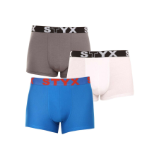 3PACK tarka férfi boxeralsó Styx sport gumi (3G10137) XXL férfi alsó