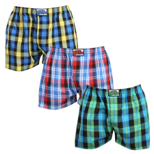 3PACK tarka férfi klasszikus boxeralsó Styx klasszikus gumi (3A103789) M férfi alsó
