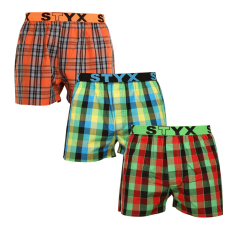  3PACK Tarka férfi klasszikus boxeralsó Styx sport gumi (3B092638) XL