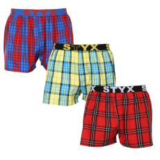  3PACK Tarka férfi klasszikus boxeralsó Styx sport gumi (3B10123) XL
