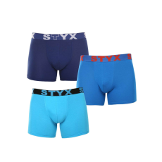  3PACK tarka long férfi boxeralsó Styx sport gumi (3U96897) L