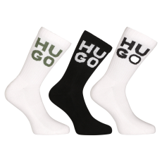  3PACK zokni HUGO magas többszínű (50518606 100) L