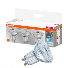  3PAK LED izzó GU10 4.3W = 50W 350lm 4000K OSRAM BASE izzó