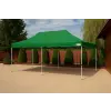  3x6 HEX40 zöld erős vízálló pavilon piaci rendezvény horgász sátor 350g/m2