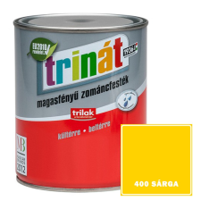 400 SÁRGA - TRINÁT MAGASFÉNYŰ ZOMÁNCFESTÉK - 0,5 L zománcfesték
