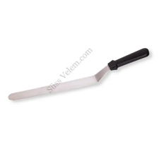  42 cm-es rozsdamentes hajlított cukrász spatula konyhai eszköz