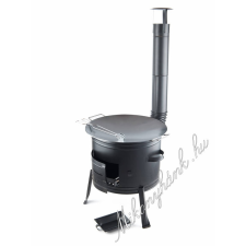  42cm Bográcsház + hússütő tárcsa 50 cm 8részes sütés és főzés