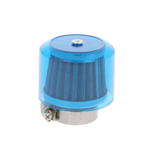4 Air-System 38mm egyenes fém légszűrő kék védősapkával egyéb motorkerékpár alkatrész