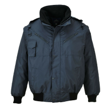  4 az 1-ben Bomber dzseki PW_F465NARL Navy - L méret munkaruha