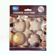  4 DARABOS FÉM KISZÚRÓ -  KÖR, SZÍV, CSILLAG, VIRÁG sütés és főzés