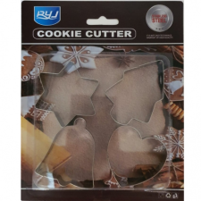  4 DARABOS FÉM SÜTEMÉNYKISZÚRÓ - CSILLAG FENYŐ, HARANG, SZÍV sütés és főzés