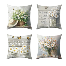  4 darabos Tavaszi Mintás Párnahuzat 45cm x 45cm 601099803894797 lakástextília