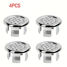  4 db Elegáns Króm Színű Túlfolyó Gyűrű – Konyhai és Fürdőszobai Mosdókagylókhoz medence kiegészítő