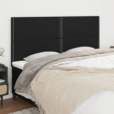  4 db fekete szövet fejtámla 90x5x78/88 cm ágy és ágykellék