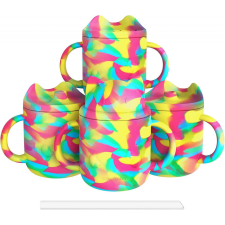  4 db-os LYASIL babapohár készlet, szilikon, többszínű, 230 ml itatópohár