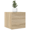  4 db sonoma tölgy falra szerelhető TV-szekrény 30,5x30x30 cm