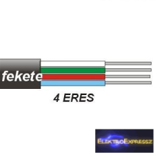  4 eres telefon vezeték. Szin: fekete. audió/videó kellék, kábel és adapter