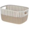 4-Home Duo műanyag kosár, krémszínű, 23,5 x 17,5 x 11,5 cm, krém