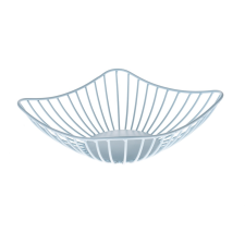 4-Home Fém tál négyzet alakú, világoskék, kék konyhai eszköz