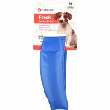 4-Home Flamingó hűsítő nyakörv kutyáknak, M méret 28 - 36cm, kék nyakörv, póráz, hám kutyáknak